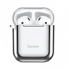 Чехол Baseus Shining Hook Case для Apple AirPods 1/2 Silver