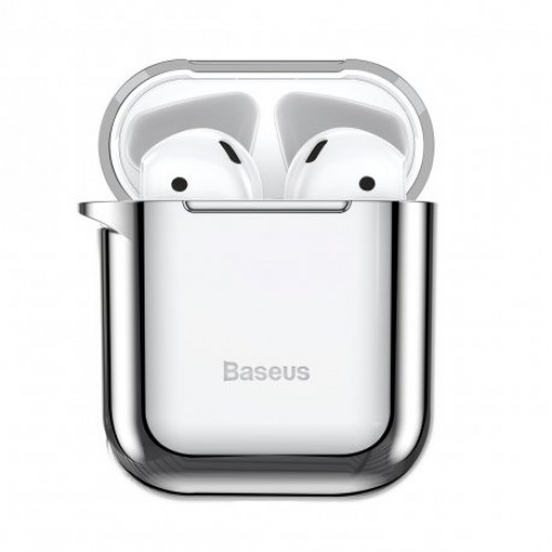 Купить Чехол Baseus Shining Hook Case для Apple AirPods 1/2 Silver
