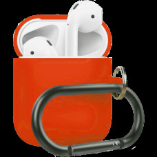 Чехол Silicone Case для Apple AirPods 2 with Carbine Spicy Orange