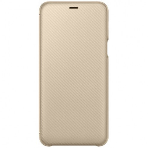 Купить Чехол Wallet Cover для Samsung Galaxy A6 Plus (2018) A600 Gold (EF-WA605CFEGRU)