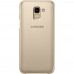 Купить Чехол Wallet Cover для Samsung Galaxy J6 (2018) J600 Gold (EF-WJ600CFEGRU)