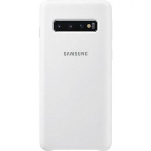 Купить Накладка Silicone Cover для Samsung Galaxy S10 White (EF-PG973TWEGRU)