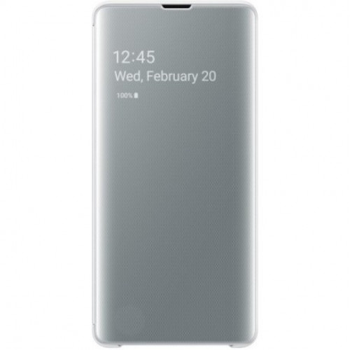 Купить Чехол Clear View Cover для Samsung Galaxy S10 Plus White (EF-ZG975CWEGRU)