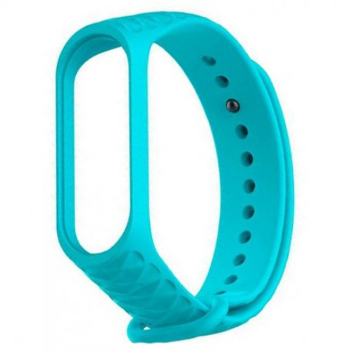 Купить Ремешок для фитнес-браслета Xiaomi Mi Band 3/4 Ribbed Strap Aquamarine
