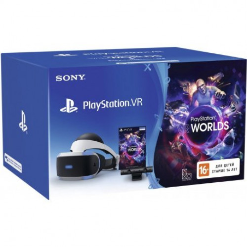 Купить Очки виртуальной реальности Sony PlayStation VR + камера + VR Worlds (CUH-ZVR2)