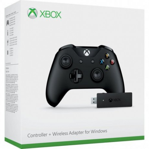 Купить Беспроводной джойстик Microsoft Xbox One S Wireless Controller Black + Wireless Adapter for Windows