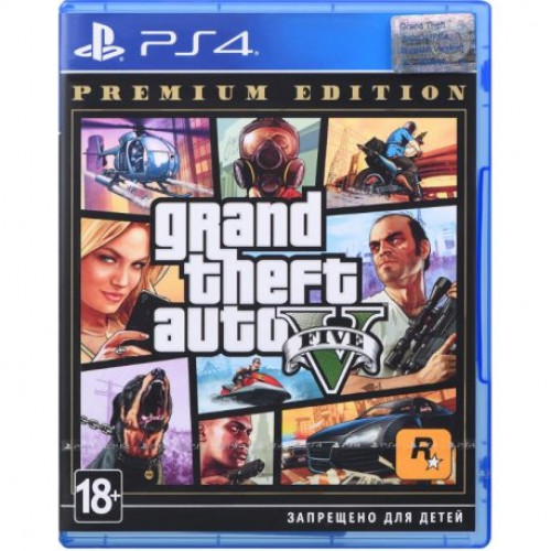 Купить Игра Grand Theft Auto V (GTA 5): Premium Online Edition (PS4, Русские субтитры)