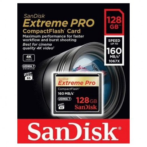 Купить Карта памяти SanDisk CompactFlash Extreme Pro 128GB (SDCFXPS-128G-X46)