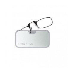 Очки для чтения Thinoptics 1.50. черные + Чехол серебряный метал (1.5BBMS)