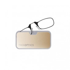 Очки для чтения Thinoptics 1.50. черные + Чехол золотой метал (1.5BBMG)