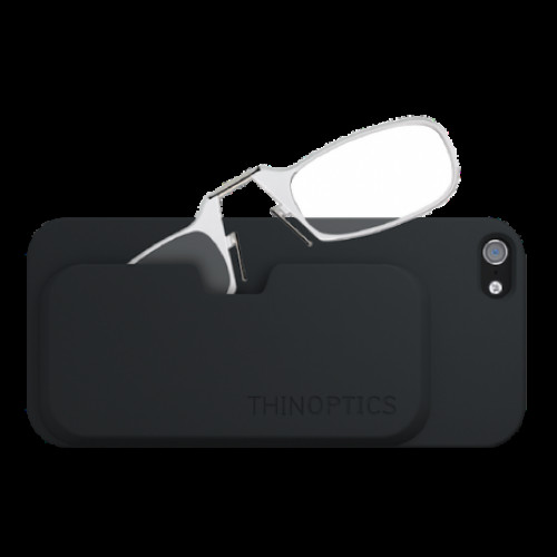 Купить Очки для чтения Thinoptics +2.00 Прозрачные + Чехол iPhone 5/5S Черный (2.0CBI5)