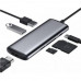 Купить Адаптер Xiaomi HaGiBiS Type-C to USB3.0/HDMI/PD/Card Reader Multi-Adapter (UC39-PDMI) Grey
