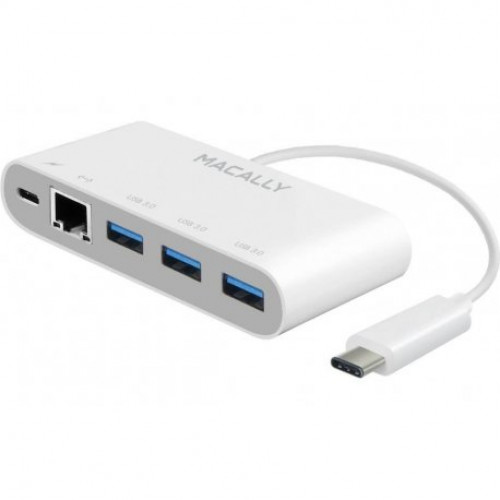 Купить Адаптер USB Macally 3 Ports USB 3.1/USB-C Ethernet (UC3HUB3GBC)