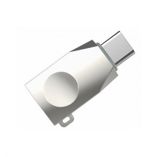 Купить Адаптер Hoco OTG UA9 USB-Type-C Silver