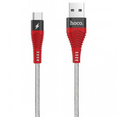 Кабель Hoco U32 Steel Braided Micro USB Cable Red