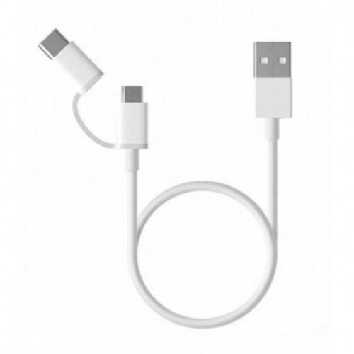 Купить Кабель Xiaomi Mi 2in1 USB Micro/Type-C 1m White