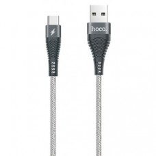 Кабель Hoco U32 Steel Braided Micro USB Cable Gray