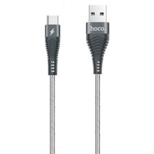 Купить Кабель Hoco U32 Steel Braided Micro USB Cable Gray