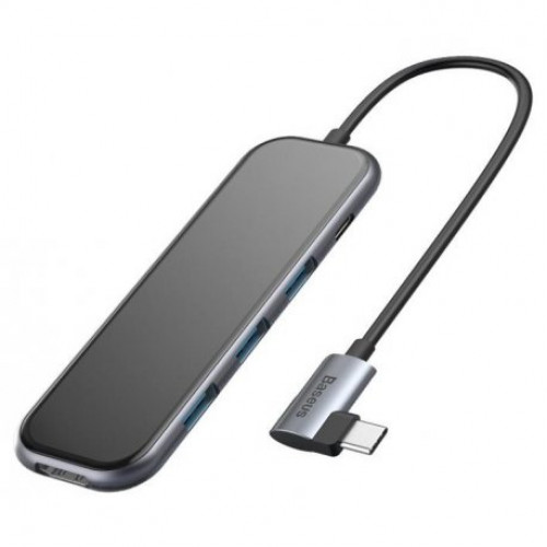 Купить Адаптер Baseus Multi-functional Hub USB-C to HDMI/3xUSB 3.0/PD (CAHUB-BZ0G)