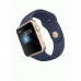 Купить Apple Watch Sport Series 2 38mm Gold Aluminum Case with Midnight Blue Sport Band (MQ132)