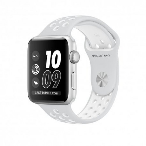 Купить Apple Watch Series 2 38mm Silver Aluminum Casewith Pure Platinum/White Nike Sport Band (MQ172)