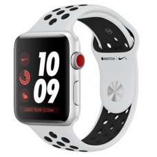 Apple Watch Series 3 Nike+ 38mm (GPS+LTE) Silver Aluminum Case with Pure Platinum/Black Nike Sport Band (MQL52)