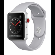 Apple Watch Series 3 38mm (GPS+LTE) Silver Aluminum Case with Fog Sport Band (MQJN2)