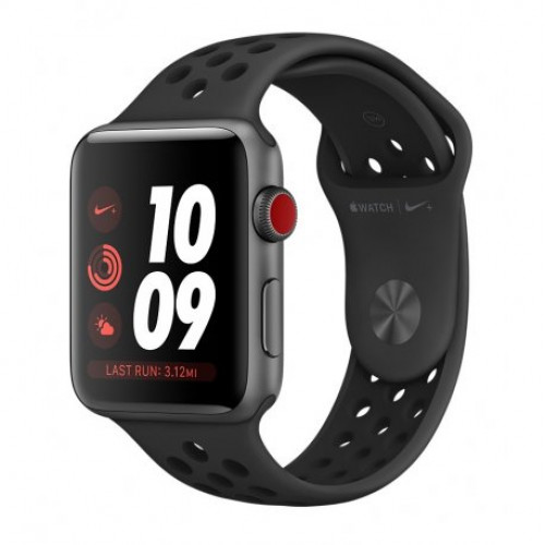 Купить Apple Watch Series 3 Nike+ 42mm (GPS+LTE) Space Gray Aluminum Case with Anthracite/Black Nike Sport Band (MQLD2)