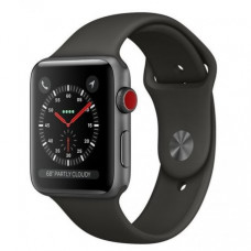 Apple Watch Series 3 42mm (GPS+LTE) Space Gray Aluminum Case with Gray Sport Band (MR2X2)