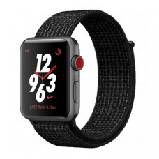 Apple Watch Series 3 Nike+ 42mm (GPS+LTE) Space Gray Aluminum Case with Black/Pure Platinum Nike Sport Loop (MQLF2)