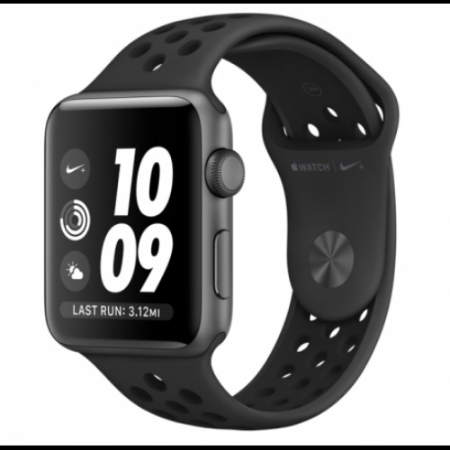 Купить Apple Watch Series 3 Nike+ 42mm (GPS) Space Gray Aluminum Case with Anthracite/Black Nike Sport Band (MQL42)
