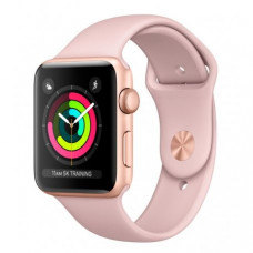 Apple Watch Series 3 38mm (GPS) Gold Aluminum Case with Pink Sand Sport Band (MQKW2)