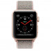 Купить Apple Watch Series 3 42mm (GPS+LTE) Gold Aluminum Case with Pink Sand Sport Loop (MQK72)