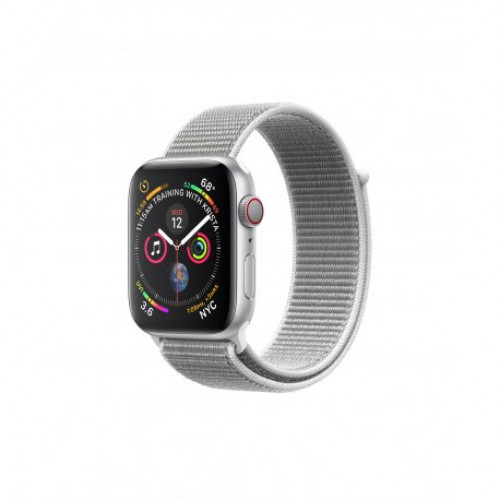 Купить Apple Watch Series 4 Nike+ 40mm (GPS+LTE) Silver Aluminum Case with Seashell Sport Loop (MTVC2)
