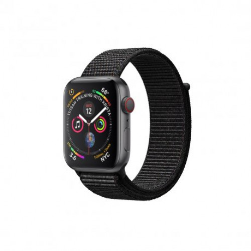 Купить Apple Watch Series 4 40mm (GPS+LTE) Space Gray Aluminum Case with Black Sport Loop (MTVF2)
