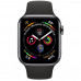 Купить Apple Watch Series 4 44mm (GPS+LTE) Space Black Stainless Steel Case with Black Sport Band (MTV52)
