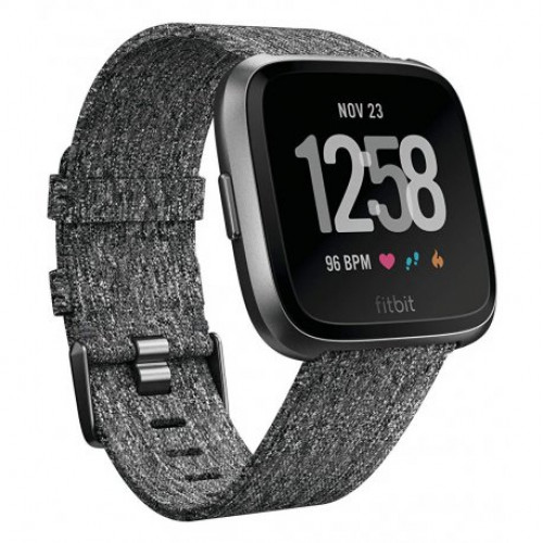 Купить Смарт часы Fitbit Versa Fitness Watch Special Edition Charcoal Woven (FB505BKGY)
