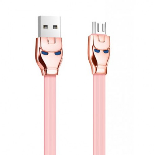 Купить Кабель Hoco U14 Iron Man Micro USB Cable 1.2m Rose Gold