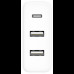 Купить Сетевое зарядное устройство Xiaomi ZMI Power Adapter USB-C 2USB 65W White (HA832)