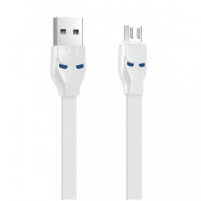 Кабель Hoco U14 Iron Man Micro USB Cable 1.2m White