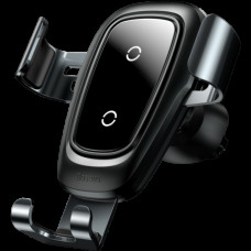 Автомобильное беспроводное зарядное устройство Metal Gravity Car Mount Wireless Charger 1.7A Black