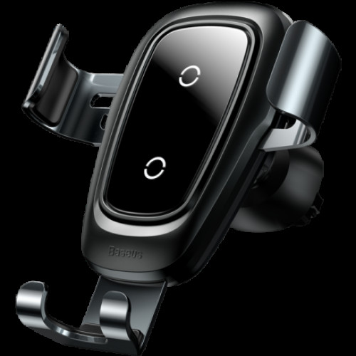 Купить Автомобильное беспроводное зарядное устройство Metal Gravity Car Mount Wireless Charger 1.7A Black